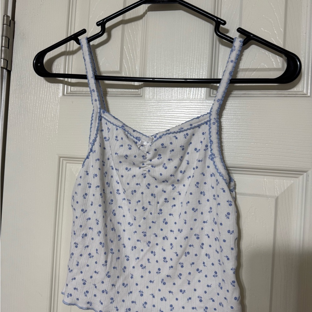 Cotton On Blue Floral Tank Top